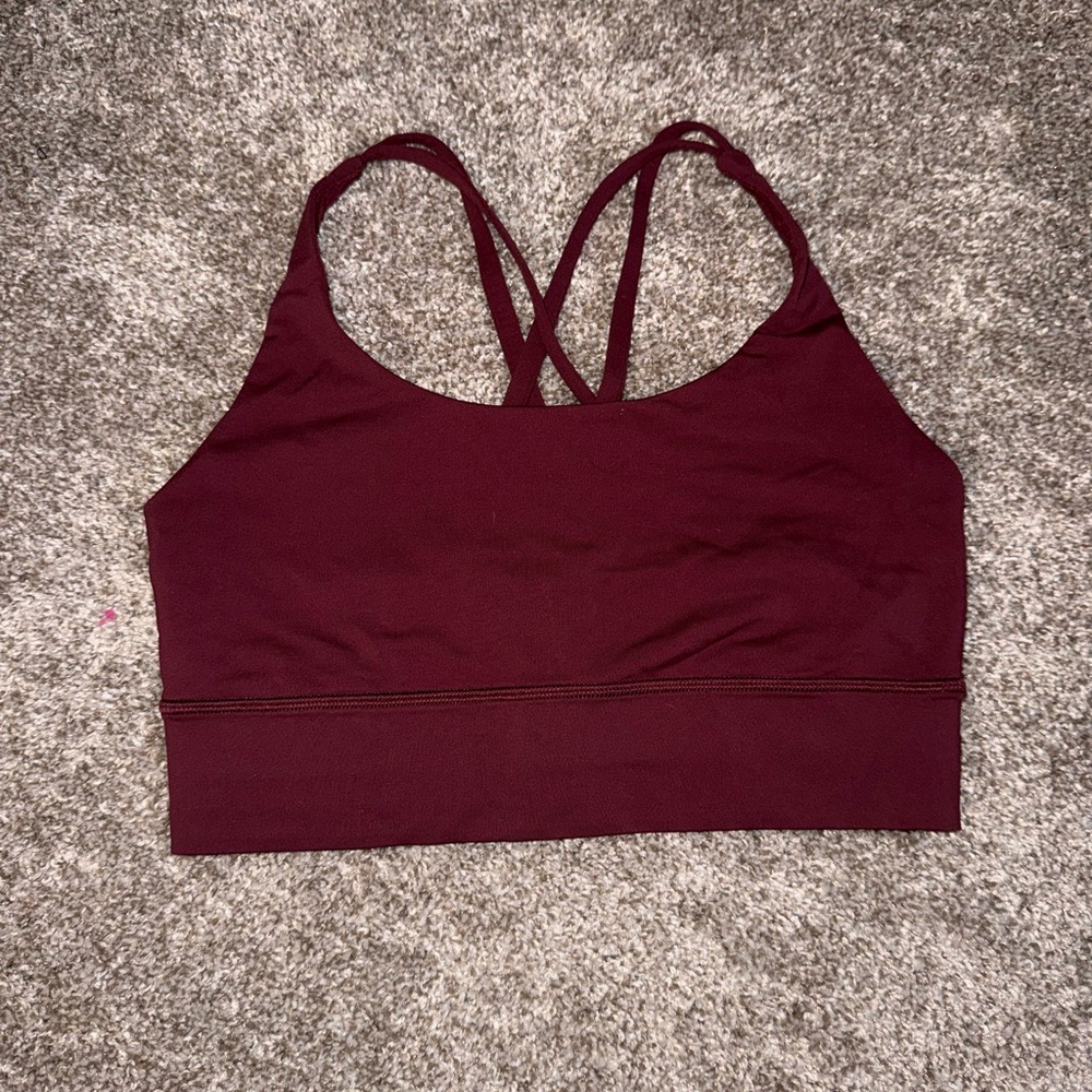 lululemon athletica Deep Maroon Crisscross Sports Bra